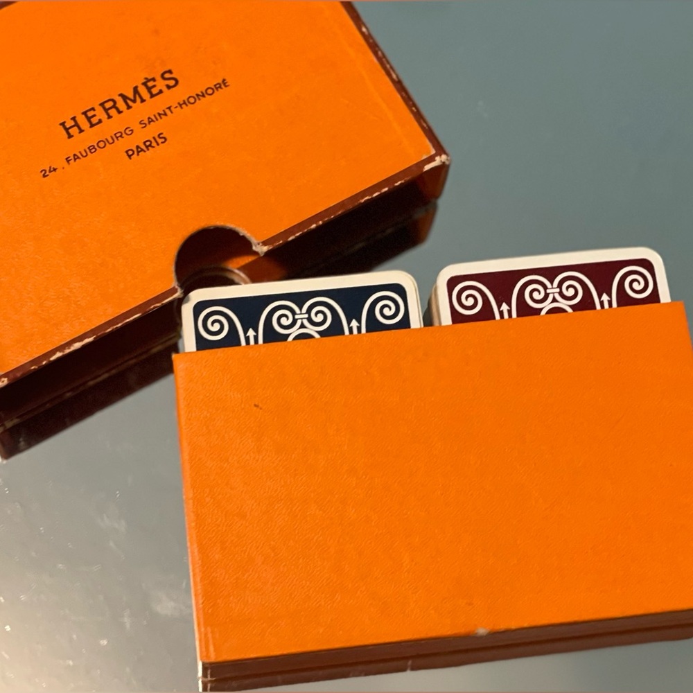Vintage 70s Hermes Playing Cards